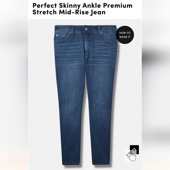 Torrid Perfect Skinny Ankle Premium Stretch Mid-Rise Jean Size 20 - Picture 3 of 10